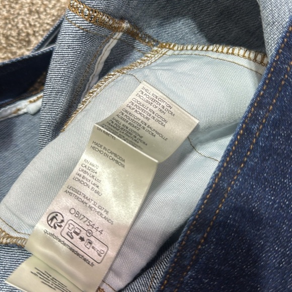 Pilcro by Anthropologie Modern Sportsuit romper denim jumpsuit size 6 women’s - Picture 16 of 16